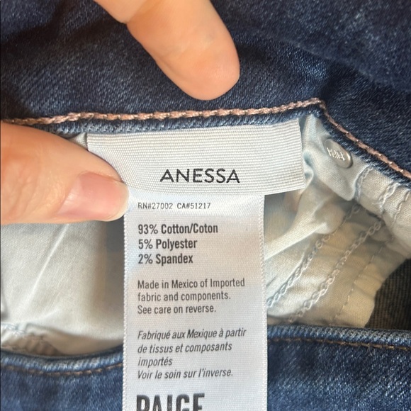 Paige Denim Anessa wide leg crop in The Disco wash - size 29 - Picture 9 of 9